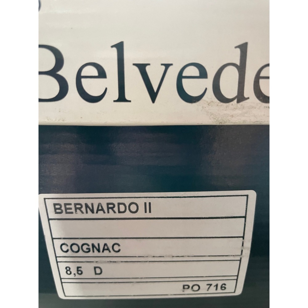 Belvedere Bernardo II Mens Cognac Alligator Embossed Leather Sneakers 8.5 D - Picture 6 of 7